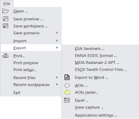 Sentinel Planning File Import and export planning files